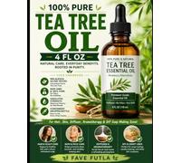 100% Pure Tea Tree Oil 4 fl oz Natural Care, Everyday Benefits, Rooted in Purity User handbook: For Hair, Skin, Diffuser, Aromatherapy & DIY Soap Making Scent
