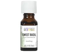 100% puro aceite esencial, albahaca dulce, refrescante, oz fl 0,5 (15 ml) - Aura Cacia