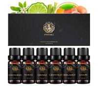 100% puro aceite esencial limón set para difusor,naranja aceites esenciales set para masaje,6x10ml aromaterapia hierba de limón aceites set-pomelo,bergamota,Neroli aceites para hogar