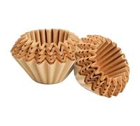 100 Pz Papeles de Filtro para Café Tipo Canasta, Filtros de Café Desechables Marrones, Papeles de Filtro de Té y Café Naturales Sin Blanquear, Filtros de Papel para Café, Brown Coffee Filter Papers