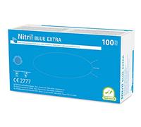 100 quirúrgico nitrilo guante libre azul Extra Resistente varios tamaños - large 8-9