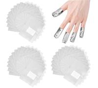 100 quitaesmaltes láminas para uñas para remover esmalte en gel con almohadillas de algodón sin pelusa preinstaladas para dedos de manos y pies.