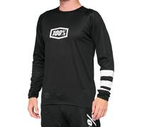 100% R-Core Camiseta de bicicleta, Negro/Blanco, Talla S