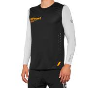 100% R-Core Concept Maillot de bicicleta, negro/gris, Talla XL