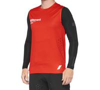 100% R-Core Concept Maillot de bicicleta, negro-rojo, tamaño L para Hombres