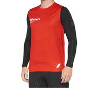 100% R-Core Concept Maillot de bicicleta, negro-rojo, tamaño S para Hombres