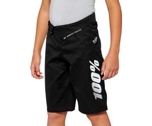 100% R-Core Pantalones cortos de bicicleta para jóvenes, negro, tamaño 28 para Hombres