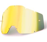 100% Race / Accuri / Strata Mirrored Lente de reemplazo, Oro, Talla única