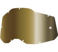 100% Racecraft II/Accuri II/Strata II Lente de repuesto, Oro espejado, Talla única
