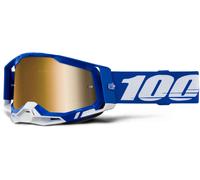 100% Racecraft II Essential Gafas de motocross, azul/blanco