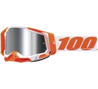 100% Racecraft II Orange Gafas de motocross, Naranja/Blanco, Talla única
