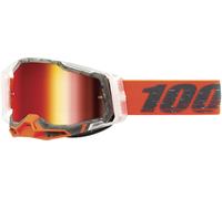 100% Racecraft II Schrute Gafas de motocross, Rojo/Blanco/Negro, Talla única