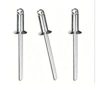 100 remaches ciegos de hierro avellanados, remaches pop de extremo abierto de 4,8 mm para carpintería, muebles, láminas, metal, automoción, mecánica, industria(4.8x20mm)