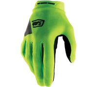 100% Ridecamp Guantes de bicicleta para damas, negro/neón, Talla L