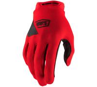 100% Ridecamp Guantes de bicicleta, rojo, Talla S