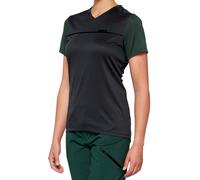 100% Ridecamp Women's Jersey 2022 Charcoal / Forest Green S
