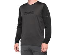 100% Ridecamp Long Sleeve Jersey 2022 Black / Charcoal M