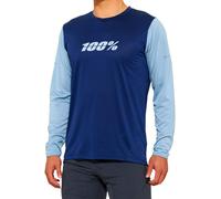 100% Ridecamp Long Sleeve Jersey 2022 Navy / Slate L