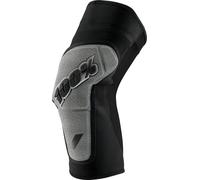 100% Ridecamp Protectores de rodilla para bicicletas, negro/gris, Talla XL