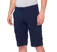100% Ridecamp Pantalones cortos de bicicleta, azul, tamaño 34 para Hombres