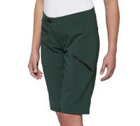 100% Ridecamp Pantalones cortos de bicicleta para damas, verde, tamaño M para Mujer