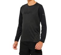 100% Ridecamp Youth Long Sleeve Jersey 2022 Black / Charcoal L