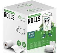 100 Rollos TPV - Bobina de papel térmico para tarjeta de crédito - 57x40x12mm LONGITUD XL 15M - Rollos térmicos para ticket de caja/recibo de tarjeta de crédito/rollo TPV/impresora - sin BPA