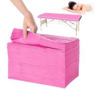 100 sábanas desechables de masaje, 71 x 31.5 pulgadas, no tejidas, transpirables, de un solo uso, para centros de spa, salones de belleza y hoteles