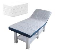 100 sábanas desechables para salón de belleza, cuidado de la salud, suaves y cómodas, no tejidas, adecuadas para hotel, cama de hospital, masaje de hotel con tatuajes (blanco, 20 g/m²)