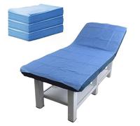 100 sábanas desechables para salón de belleza, cuidado de la salud, suaves y cómodas, no tejidas, adecuadas para hotel, cama de hospital, masaje de hotel con tatuajes (azul, 13 g/m²)