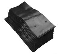 100 sacos de cultivo de plantas de polietileno para prácticas agrícolas sostenibles, compatibilidad con riego por goteo, retención de nutrientes, protección del suelo (17 x 25 cm)