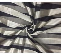 100% seda organza beige y tela de rayas negras 54" id = 11073 by The Yard