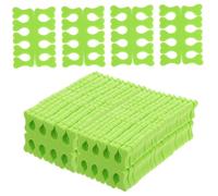 100 separadores de dedos de espuma ideales para pedicura, espaciadores de dedos desechables suaves, ideales para esmalte de uñas, herramientas de manicura y pedicura en el hogar (verde)