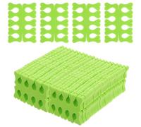 100 separadores de dedos de espuma para pedicura, espaciadores de dedos desechables suaves para esmalte de uñas, herramientas de manicura y pedicura para el hogar (verde)