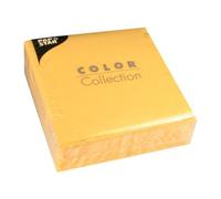 100 Servilletas, 1-capa Pliegue-1/4 33 cm x 33 cm amarillo
