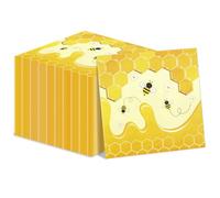 100 servilletas de abeja, servilletas de papel para fiestas de abejorro, servilletas desechables para fiestas temáticas de abejorros, 1er día de abejas para niños, baby shower