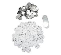 100 Set DIY Pin Badges Parte Hojalata Plástico Botón en Blanco Pines para Badge Maker Machine (50MM)