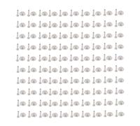 100 Sets Rivet y Tornillo, M3 Set de Acero Inoxidable Juego de Pernos de Remaches Plano Cabeza Redonda de Cabezal Conjunto de Espárragos de Metal Decoración para Zapatos de Ropa