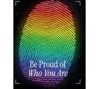 100 sheets lined NOTEBOOK "Be proud of who you are"