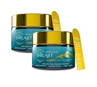 100% Shilajit Puro del Himalaya Original 800MG, Hierbas Ayurvédicas 5 en 1, Probada en Laboratorio en Europa, 2x50g (Total 100g)