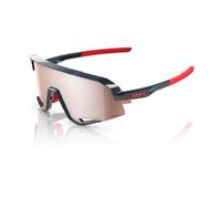 100% Slendale Glasses - Gloss Carbon Fibre / HiPER Crimson Silver Lens