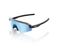 100% SLENDALE YOUTH Sunglasses Matte Black/Pink - HiPER Blue Mirror Lens Matte B