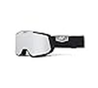 100% snowcraft xl hiper snow goggle,esntl black- silver ml mirror/hipe