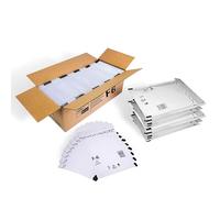 100 sobres acolchados con burbujas DIN A4, autoadhesivos, tamaño F/6 F6, blanco (240 mm x 350 mm), sobres acolchados