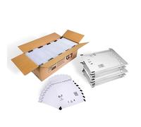 100 sobres acolchados con burbujas DIN A4, autoadhesivos, tamaño G/7 G7, color blanco (250 mm x 350 mm), sobres acolchados