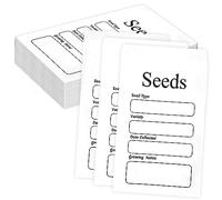 100 sobres blancos pequeños, sobres de semillas autoadhesivos, paquetes de semillas con sobres de monedas de papel kraft preimpresos para guardar y recolectar semillas (8x12cm/3,15x4,72 pulgadas)