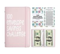 100 sobres de ahorro de dinero - 100 sobres de presupuesto Binder | Libro de ahorro de dinero | Cash Folder Organizer for Income Tracking Budgeting Management Low Buy Urgency Fund Family