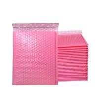 100 sobres de burbujas de papel Kraft sobres acolchados sobres de envío autosellados bolsa de embalaje de envío bolsas de almacenamiento de mensajería-rosa-15 * 18cm