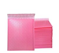 100 sobres de correo acolchados con burbujas blancas, sobres de correo de polietileno para embalaje, bolsa de envío autosellada, acolchado de burbujas, verde-rosa-18 * 23cm