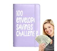 100 sobres de dinero ahorro de desafío - Saving Budget Planner | Savings Challenges Book with Sobres | Sobres de dinero desafío | 100 Days Tracker Planner to Save 5050 Dollars for Men Women
